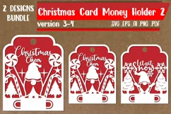Christmas Card Money Holder 2.1 svg eps ai png pdf Product Image 1
