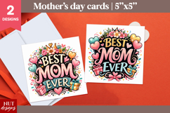 Best mom ever Card Mothers Day card printable Product Image 1