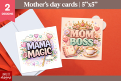 Mama Magic &amp; Mom Boss Card Mothers Day card printable Product Image 1
