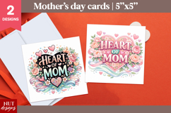Heart of Mom Card Mothers Day card printable Product Image 1