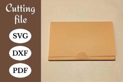 Card holder template, card case, card wallet, card box, SVG Product Image 1