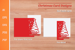 Christmas Paper Cut Card SVG 1 Product Image 2