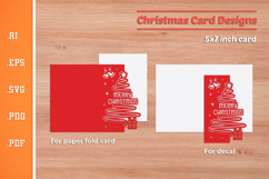 Christmas Paper Cut Card SVG 2 Product Image 2