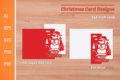 Christmas Paper Cut Card SVG 4 Product Image 2