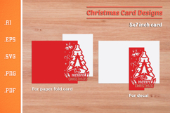 Christmas Paper Cut Card SVG 5 Product Image 2