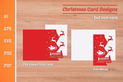 Christmas Paper Cut Card SVG 6 Product Image 2