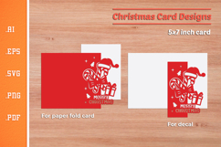 Christmas Paper Cut Card SVG 8 Product Image 2
