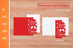 Christmas Paper Cut Card SVG 9 Product Image 2
