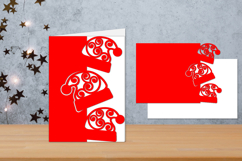 Christmas folded Cards, Cricut Christmas card Product Image 1