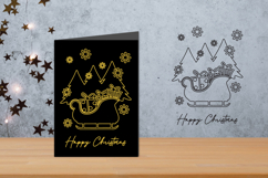 Christmas Foil Quill, Single Line SVG, Outline Design Product Image 1