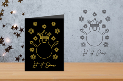 Let it snow Foil Quill, Single Line SVG Product Image 1