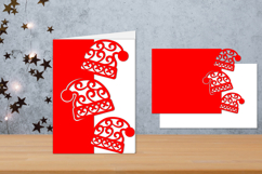 Christmas folded Cards, Cricut Christmas card Product Image 1