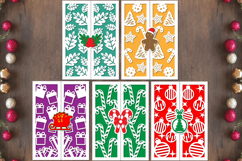 Trifold Christmas Papercut, Gatefold Christmas card Bundles Product Image 1