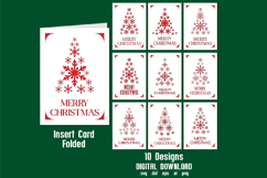 Christmas insert Card, Christmas Snow card bundle Product Image 1