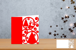 Christmas Papercut, Cricut Christmas card, Christmas Layered Product Image 1