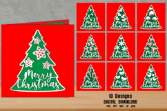 Christmas Papercut, Christmas Papercut Card Bundle, Cricut Product Image 1