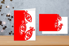 Christmas folded Cards, Cricut Christmas card Product Image 1