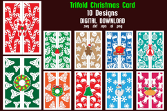 Trifold Christmas Papercut, Gatefold Christmas card Bundle Product Image 1