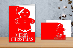 Christmas Card Papercut, Christmas card Template Product Image 1