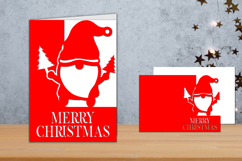 Christmas Card Papercut, Christmas card Template Product Image 1