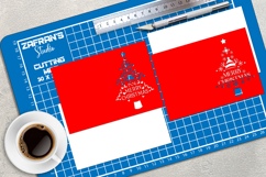 BUNDLE - 10 Merry Christmas Card Template, DIY Papercut Product Image 3