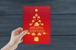 BUNDLE - 10 Merry Christmas Card Template, DIY Papercut Product Image 4