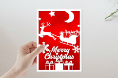 10 Christmas Papercut, Christmas card bundle Product Image 2