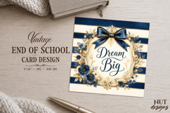 Card End of school Dream Big Card cute graduation card Product Image 1