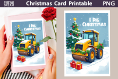 Construction Truck Card | I Dig Christmas Product Image 1