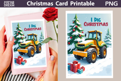 Construction Truck Card | I Dig Christmas Product Image 1