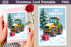 Construction Truck Card | I Dig Christmas Product Image 1