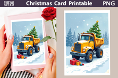 Construction Truck Card | I Dig Christmas Product Image 1