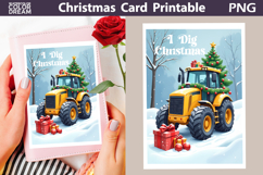 Construction Truck Card | I Dig Christmas Product Image 1