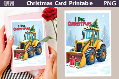Construction Truck Card | I Dig Christmas Product Image 1