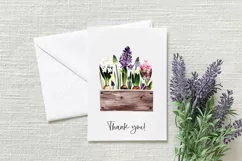 Watercolor spring garden clipart. Spring flowers Sublimation Product Image 5