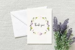 Watercolor valentines wreath clipart. Hearts frame png Product Image 4