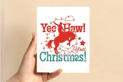 Cowboy Christmas Printable Cut file Western Holiday Yee Haw! Product Image 7