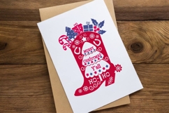 Cowboy Christmas SVG cut file Happy Merry Christmas Y&#039;all Product Image 3