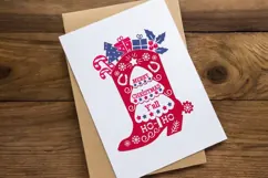 Cowboy Christmas SVG cut file Happy Merry Christmas Y'all Product Image 3