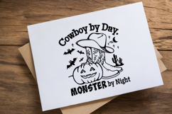 Pumpkin Cowboy boots Halloween T-shirt Design Monster bundle Product Image 5