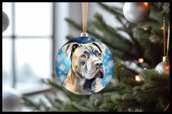 Cane Corso Dog Christmas Round Ornament Sublimation Product Image 2