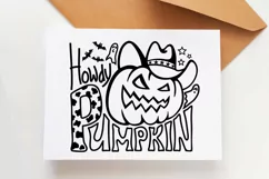 Halloween Cowboy SVG Howdy Halloween Pumpkin cowboy cut file Product Image 7