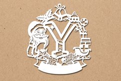 Christmas Santa Elements SVG Letter Y Product Image 1