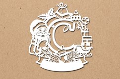Christmas Santa Elements SVG Letter C Product Image 1