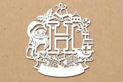 Christmas Santa Elements SVG Letter H Product Image 1