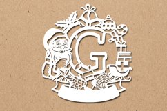 Christmas Santa Elements SVG Letter G Product Image 1