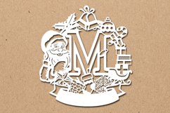 Christmas Santa Elements SVG Letter M Product Image 1