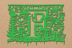 Christmas alphabets F SVG Product Image 1