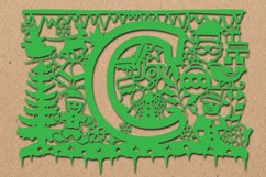 Christmas alphabets C SVG Product Image 1