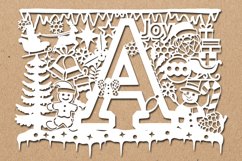 Christmas alphabets A SVG Product Image 1